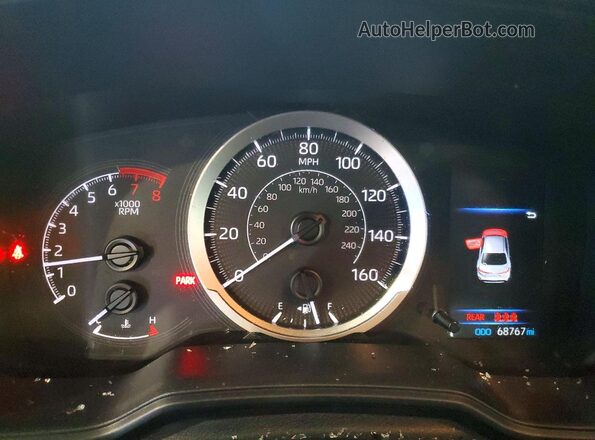 5YFEPMAE3NP298799 2022 TOYOTA COROLLA White Vista del cuadro de instrumentos