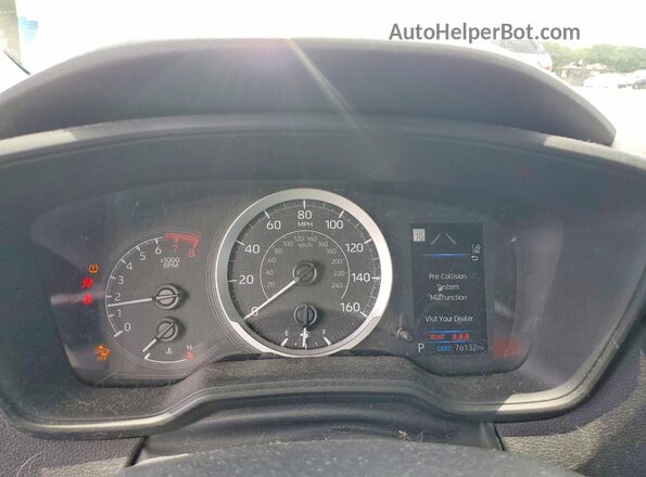 5YFEPMAE3NP390611 2022 TOYOTA COROLLA White Widok zestawu wskaźników