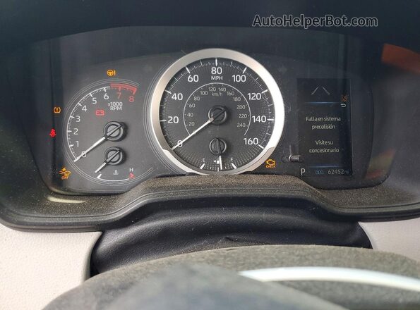5YFEPMAE4MP158954 2021 TOYOTA COROLLA Черный Вид щитка приборов