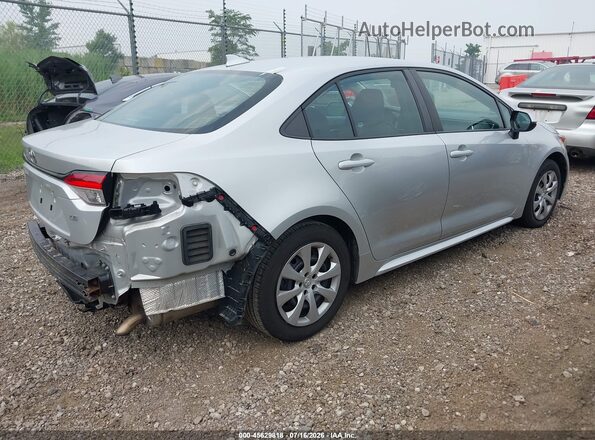 5YFEPMAE4MP222930 2021 TOYOTA COROLLA Серебряный Задняя правая четверть