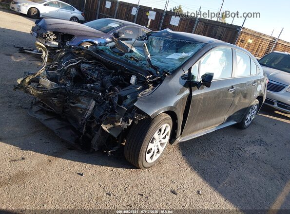 5YFEPMAE4MP268595 2021 TOYOTA COROLLA Black Առջևի ձախ երեք քառորդ տեսարան