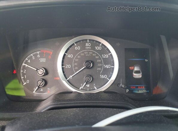 5YFEPMAE4NP280344 2022 TOYOTA COROLLA Burgundy Widok zestawu wskaźników