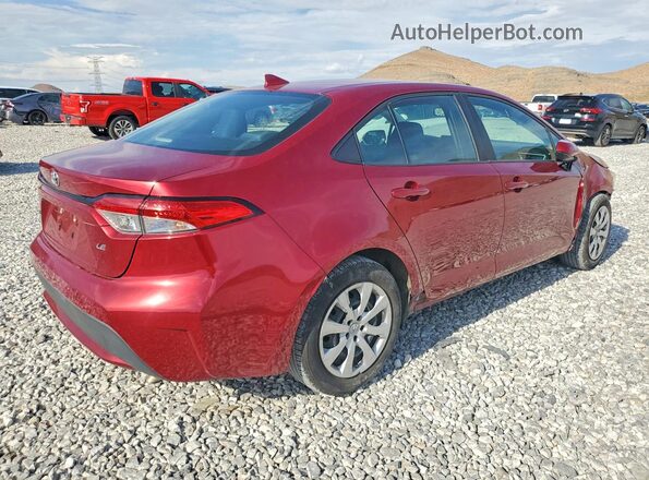5YFEPMAE4NP280344 2022 TOYOTA COROLLA Burgundy Tył prawy