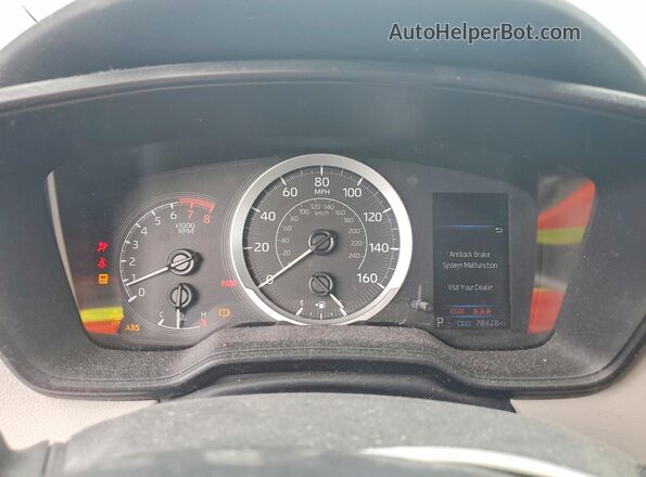5YFEPMAE4NP313830 2022 TOYOTA COROLLA Blue ხელსაწყოთა პანელის ხედი