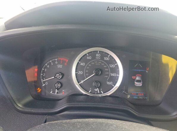5YFEPMAE4NP358735 2022 TOYOTA COROLLA Gray Instrument cluster view