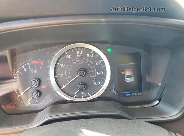 5YFEPMAE4NP365572 2022 TOYOTA COROLLA Silver Vista del cuadro de instrumentos