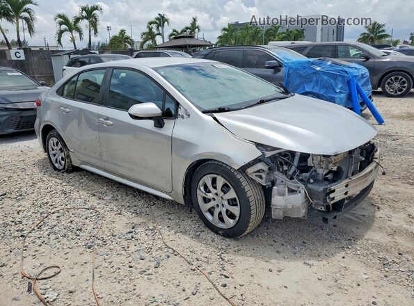 5YFEPMAE4NP369704 2022 TOYOTA COROLLA Silver Delantero derecho