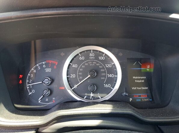 5YFEPMAE4NP377088 2022 TOYOTA COROLLA Black Вид щитка приладів