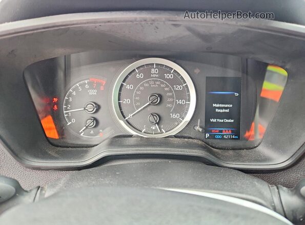 5YFEPMAE5MP150362 2021 TOYOTA COROLLA Silver Instrument cluster view