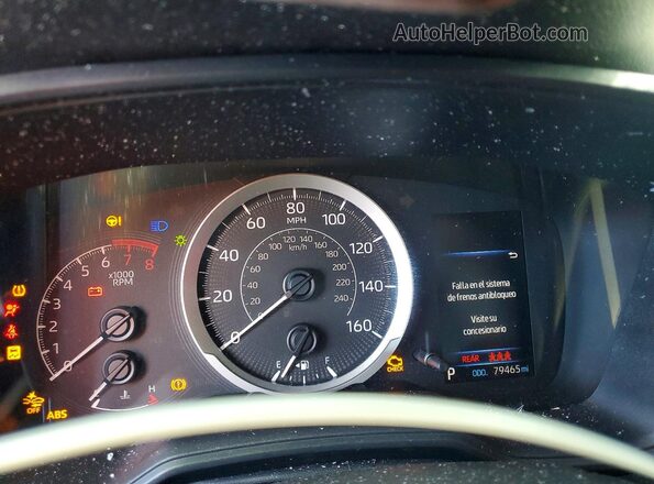 5YFEPMAE5MP206090 2021 TOYOTA COROLLA Red Instrument cluster view