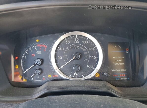5YFEPMAE5NP380131 2022 TOYOTA COROLLA Белый Вид щитка приборов