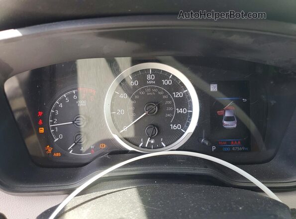 5YFEPMAE6MP158860 2021 TOYOTA COROLLA White ხელსაწყოთა პანელის ხედი
