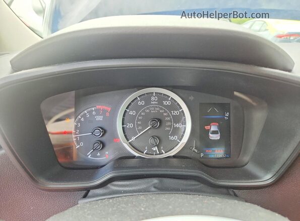 5YFEPMAE6MP161919 2021 TOYOTA COROLLA Blue Սարքավորումների վահանակի տեսք