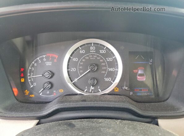 5YFEPMAE6MP172130 2021 TOYOTA COROLLA White Vista del cuadro de instrumentos