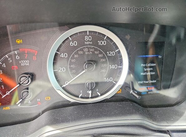 5YFEPMAE6NP365749 2022 TOYOTA COROLLA White ხელსაწყოთა პანელის ხედი
