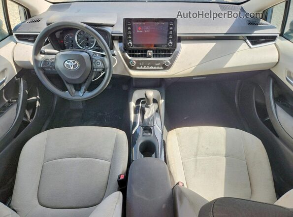 5YFEPMAE7MP163419 2021 TOYOTA COROLLA Blue Вид панелі приладів