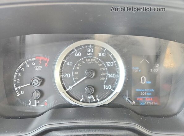 5YFEPMAE7MP163419 2021 TOYOTA COROLLA Blue Вид щитка приладів