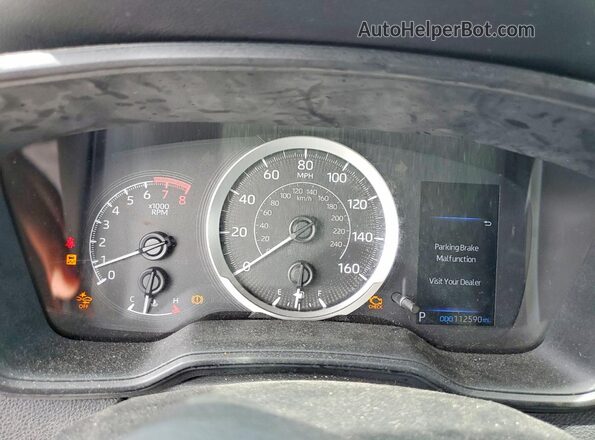5YFEPMAE7MP177661 2021 TOYOTA COROLLA Blue Вид щитка приладів