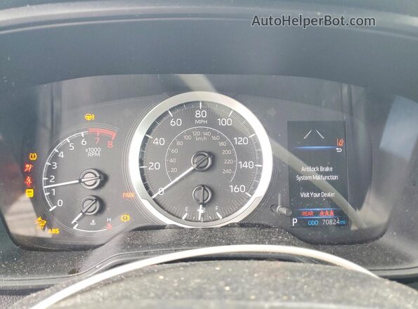 5YFEPMAE7MP213302 2021 TOYOTA COROLLA Blue Widok zestawu wskaźników
