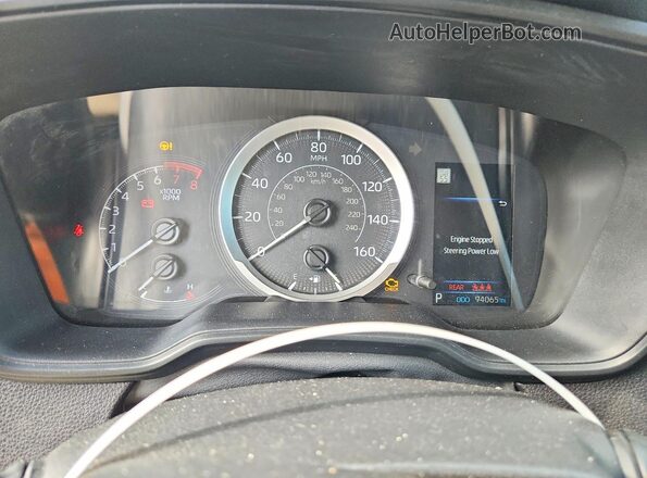 5YFEPMAE7MP217611 2021 TOYOTA COROLLA Red ხელსაწყოთა პანელის ხედი