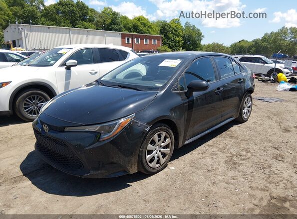 5YFEPMAE7MP253525 2021 TOYOTA COROLLA Black Vista tres cuartos delantera izquierda
