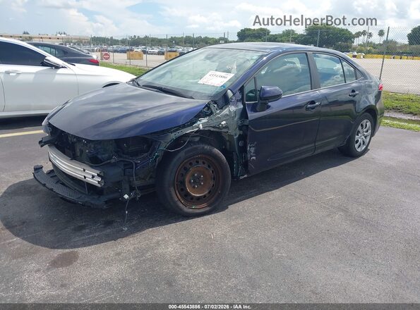 5YFEPMAE7NP284064 2022 TOYOTA COROLLA Blue Առջևի ձախ երեք քառորդ տեսարան