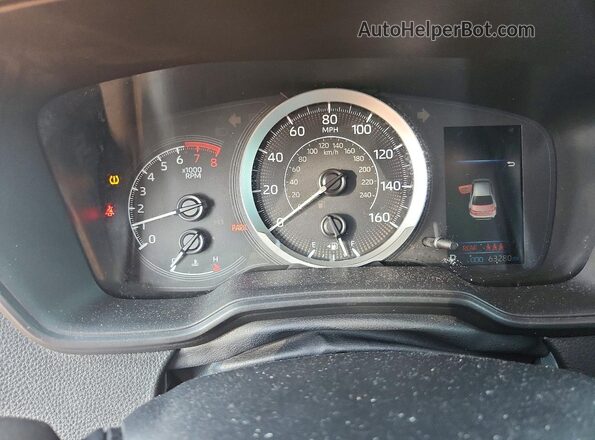 5YFEPMAE7NP295985 2022 TOYOTA COROLLA Blue Вид щитка приладів