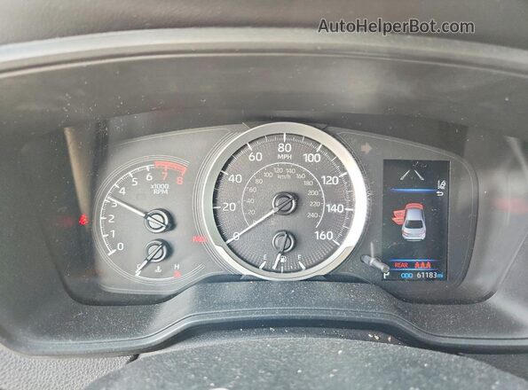 5YFEPMAE7NP391342 2022 TOYOTA COROLLA White Instrument cluster view