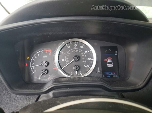5YFEPMAE8MP160495 2021 TOYOTA COROLLA Синий Вид щитка приборов
