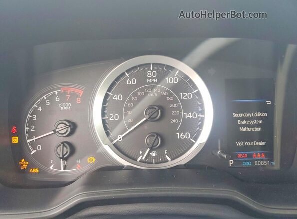 5YFEPMAE8MP164661 2021 TOYOTA COROLLA Gray Вид панелі приладів