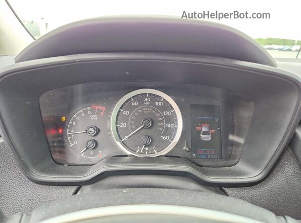5YFEPMAE8MP177118 2021 TOYOTA COROLLA Silver Вид щитка приладів