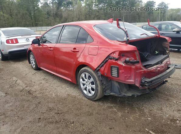 5YFEPMAE8MP198373 2021 TOYOTA COROLLA Red Trasero izquierdo