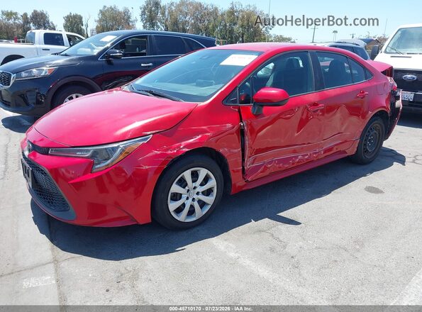 5YFEPMAE8MP256790 2021 TOYOTA COROLLA Red Առջևի ձախ երեք քառորդ տեսարան