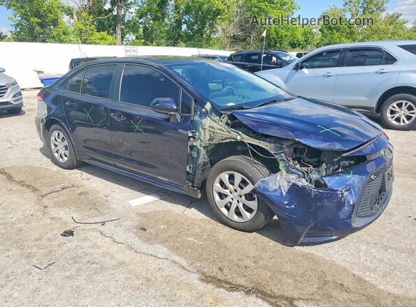 5YFEPMAE8MP260256 2021 TOYOTA COROLLA Blue Передня права чверть