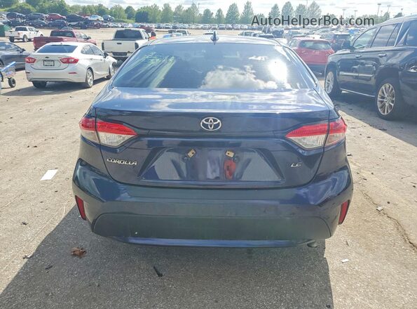 5YFEPMAE8MP260256 2021 TOYOTA COROLLA Blue Вид ззаду