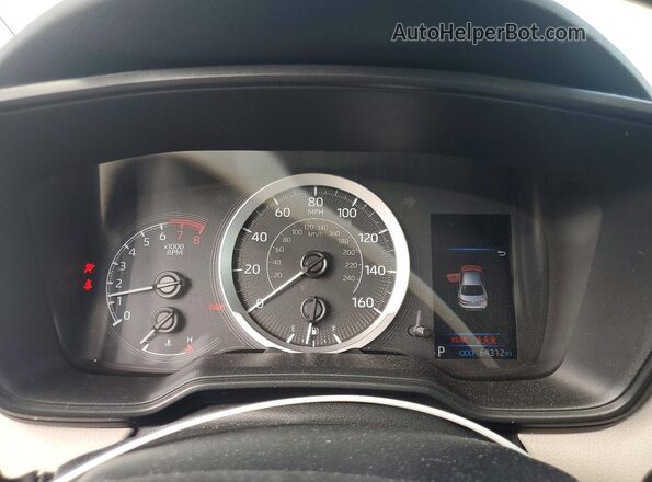 5YFEPMAE8NP311921 2022 TOYOTA COROLLA White ხელსაწყოთა პანელის ხედი