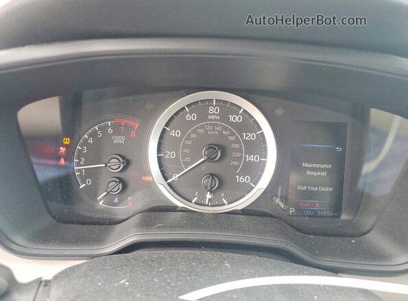 5YFEPMAE8NP319954 2022 TOYOTA COROLLA White Widok zestawu wskaźników