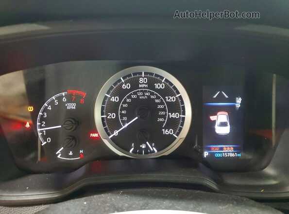 5YFEPMAE9MP166404 2021 TOYOTA COROLLA White Instrument cluster view