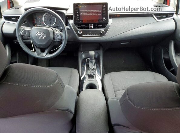 5YFEPMAE9MP185535 2021 TOYOTA COROLLA Red წინა პანელის ხედი