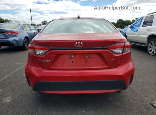 5YFEPMAE9MP185535 2021 TOYOTA COROLLA Red უკანა ხედი