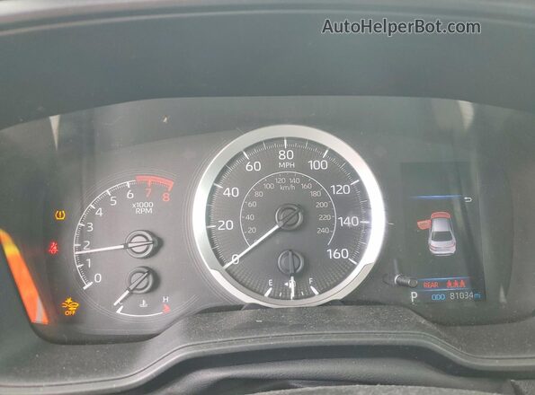 5YFEPMAE9MP185535 2021 TOYOTA COROLLA Red ხელსაწყოთა პანელის ხედი