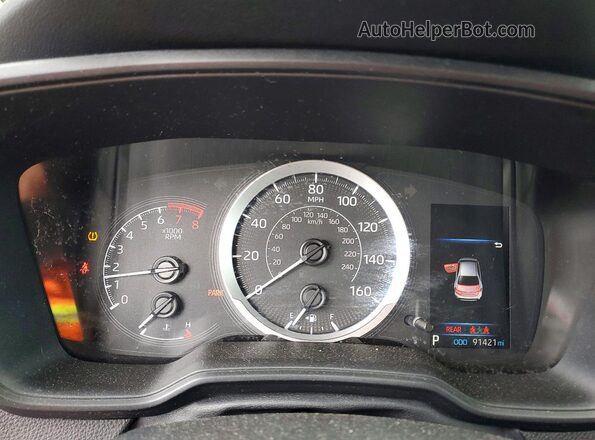 5YFEPMAE9MP253817 2021 TOYOTA COROLLA Silver ხელსაწყოთა პანელის ხედი