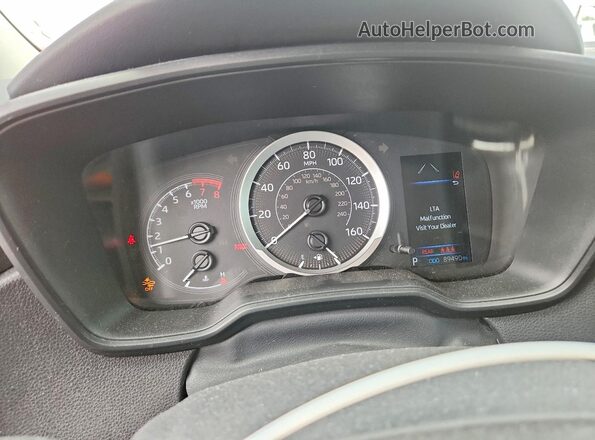5YFEPMAE9NP304749 2022 TOYOTA COROLLA White Instrument cluster view