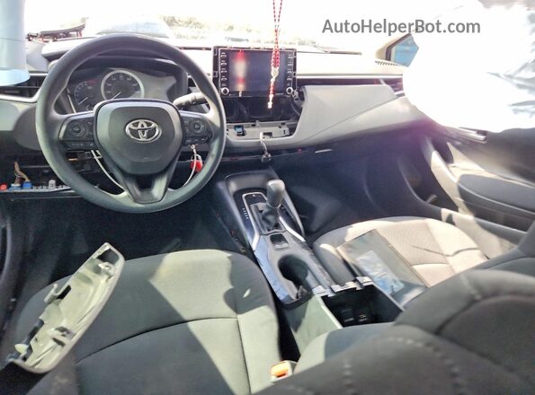 5YFEPMAEXMP156707 2021 TOYOTA COROLLA Silver Առջևի վահանակի տեսք
