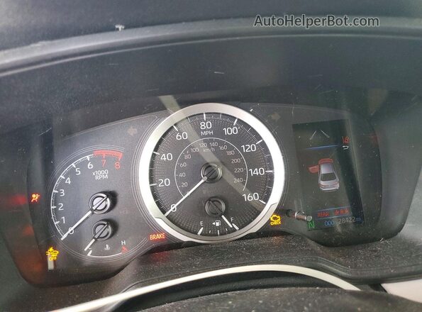 5YFEPMAEXMP266561 2021 TOYOTA COROLLA Black Вид щитка приладів