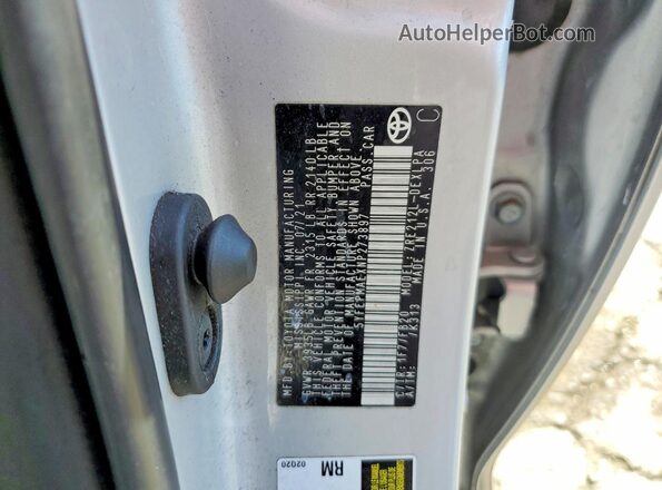 5YFEPMAEXNP273897 2022 TOYOTA COROLLA Silver Engine compartment view
