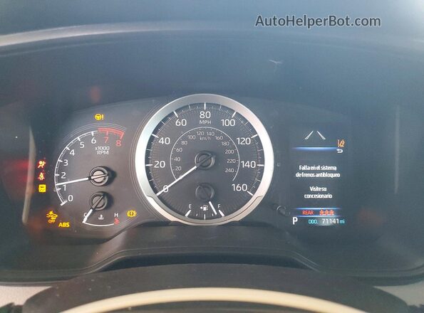 5YFEPMAEXNP336643 2022 TOYOTA COROLLA Blue Вид щитка приладів
