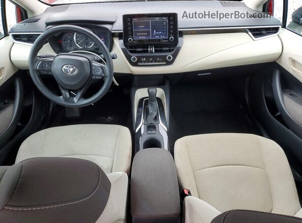 5YFEPMAEXNP359324 2022 TOYOTA COROLLA Red Dashboard view
