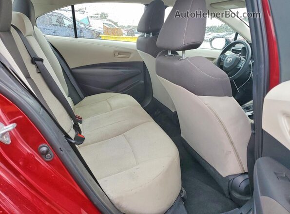 5YFEPMAEXNP359324 2022 TOYOTA COROLLA Red Rear seats view