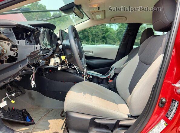 5YFEPRAE0LP057681 2020 TOYOTA COROLLA Burgundy Front interior view